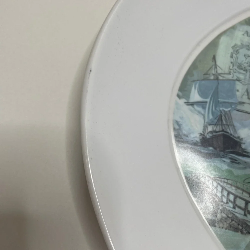 Brookpark 1521 Massachusetts Bicentennial Platter Arthur Manoogian 1975 Melamine
